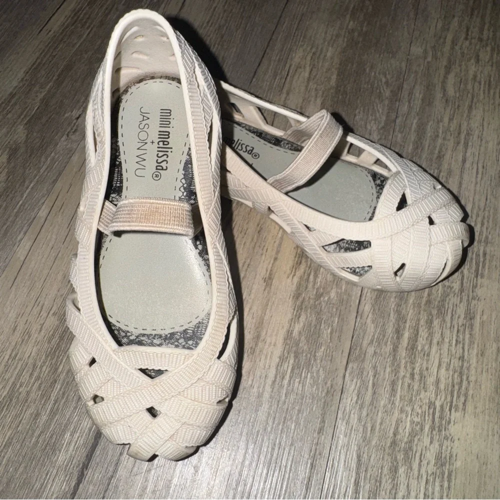 Mini Melissa Kids Cream Sandals